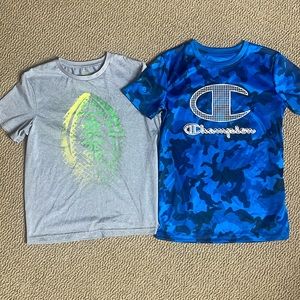 Champion & Tek Gear shirts size large 14/16. Bundle (2). Great condition!